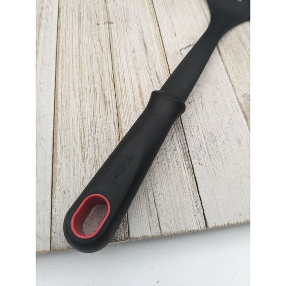 Vintage T-Fal Nylon Slotted Spatula Kitchen Utensil Black 13 3/4" Tfal - Picture 3 of 8